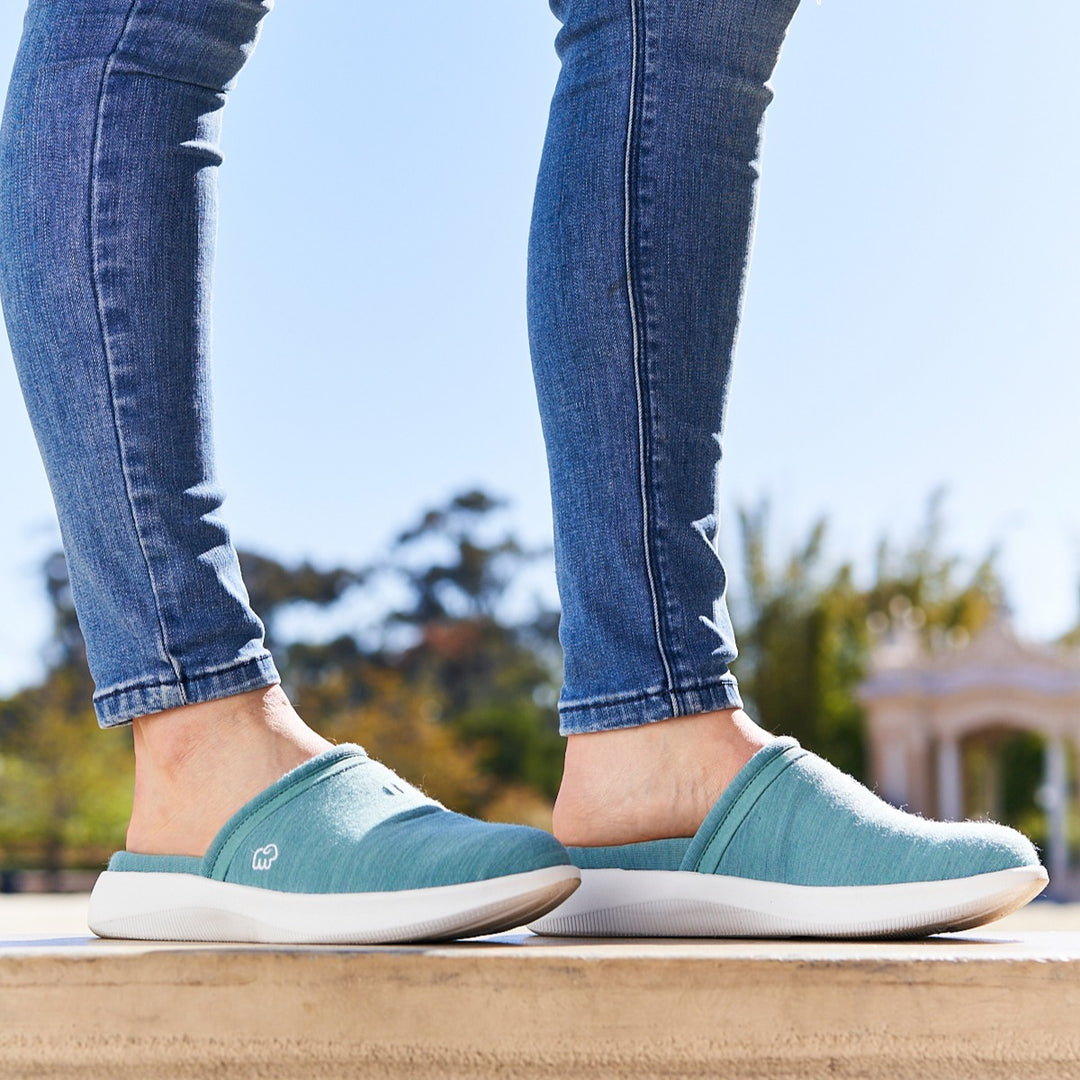 Women's Mules Mist Green - Special Offer