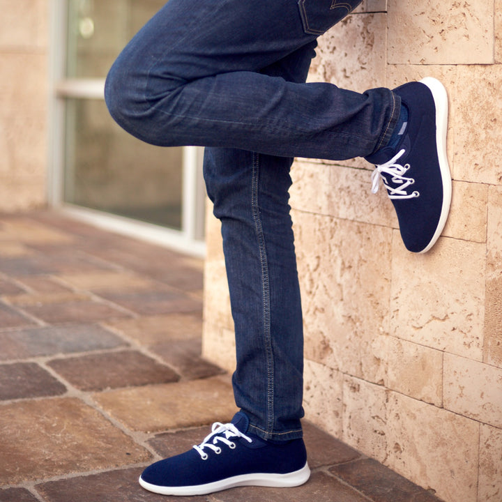 Men's Lace-Ups Navy/White