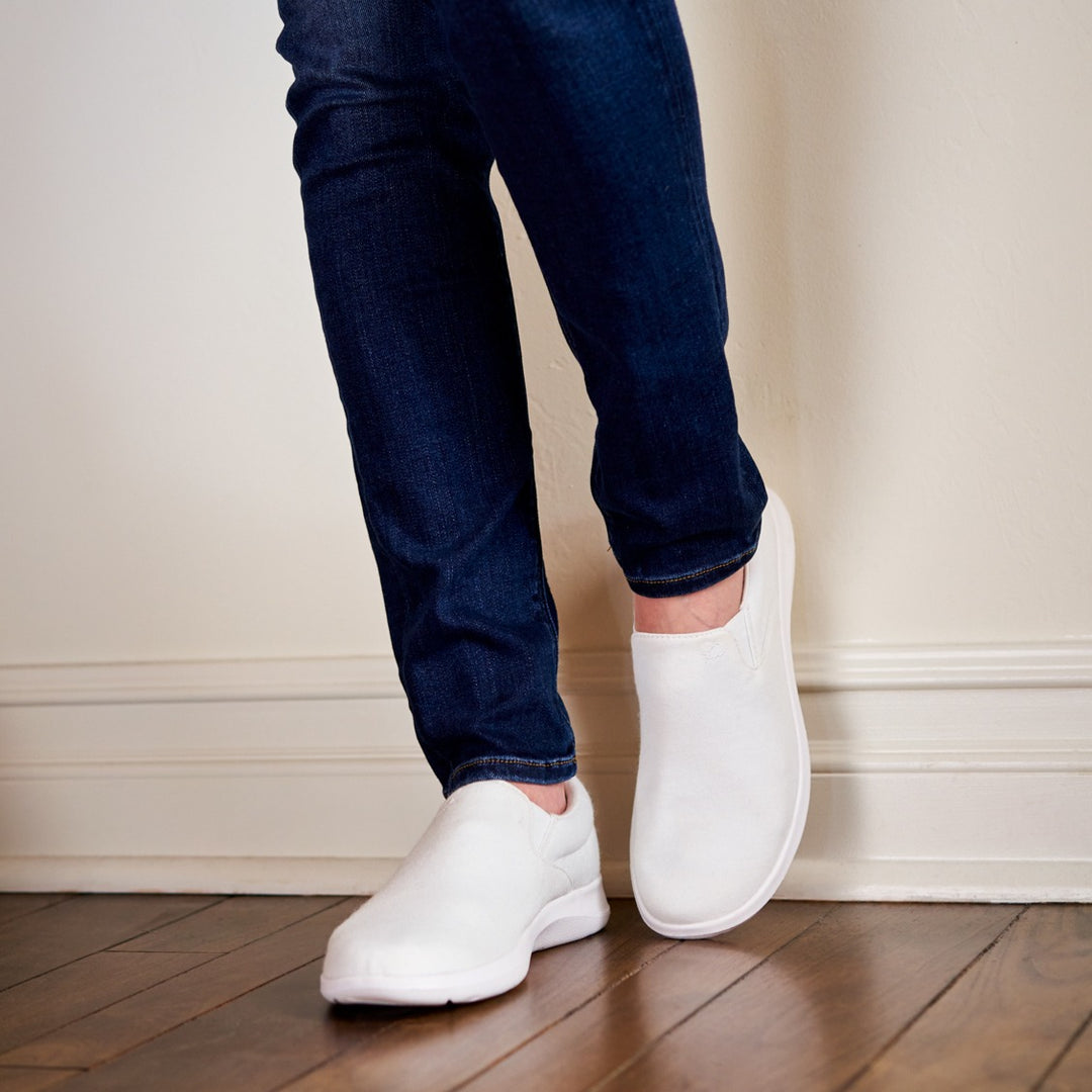 Women's Slip-Ons Natural White