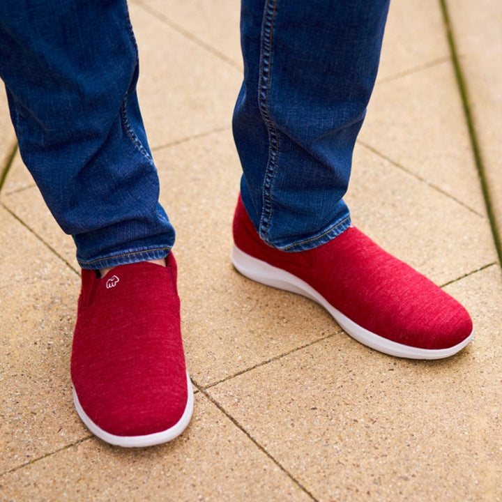 Men's Slip-Ons Maroon