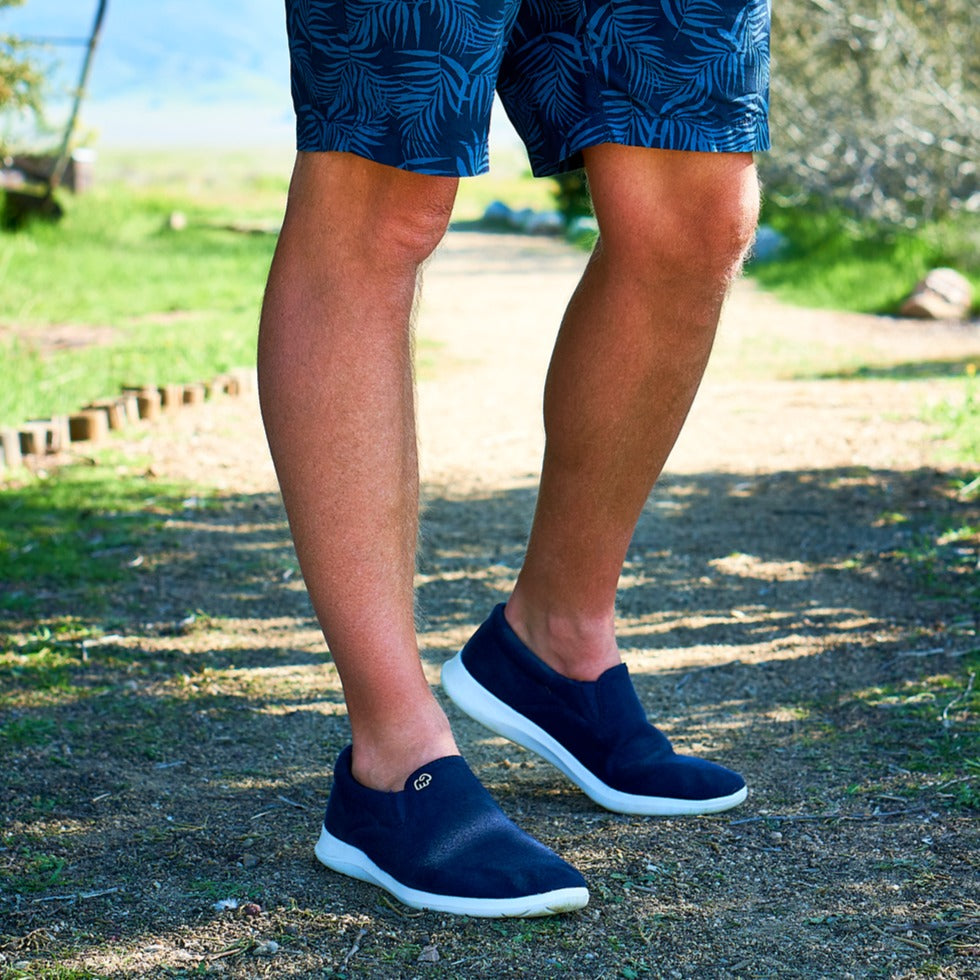 Men's Slip-Ons Navy/White