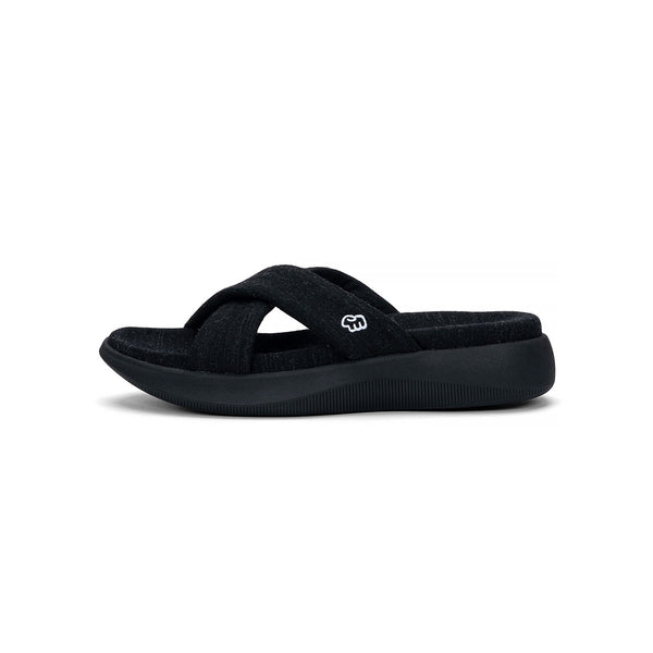 フラットシューズ Double G Merino Wool Sandals in Black Gucci Double G Wool Sandals in Black - Runway Catalog