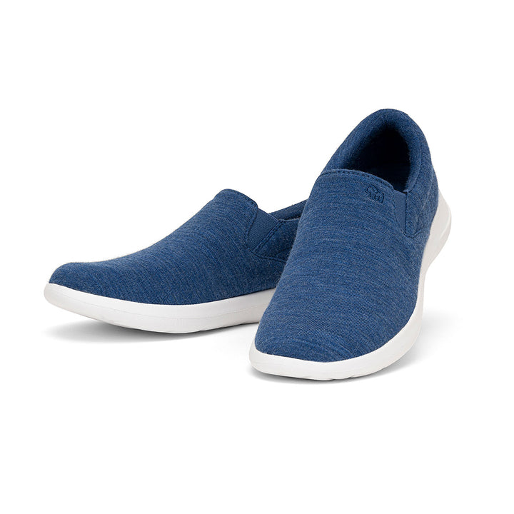 Men's Slip-Ons Denim/White