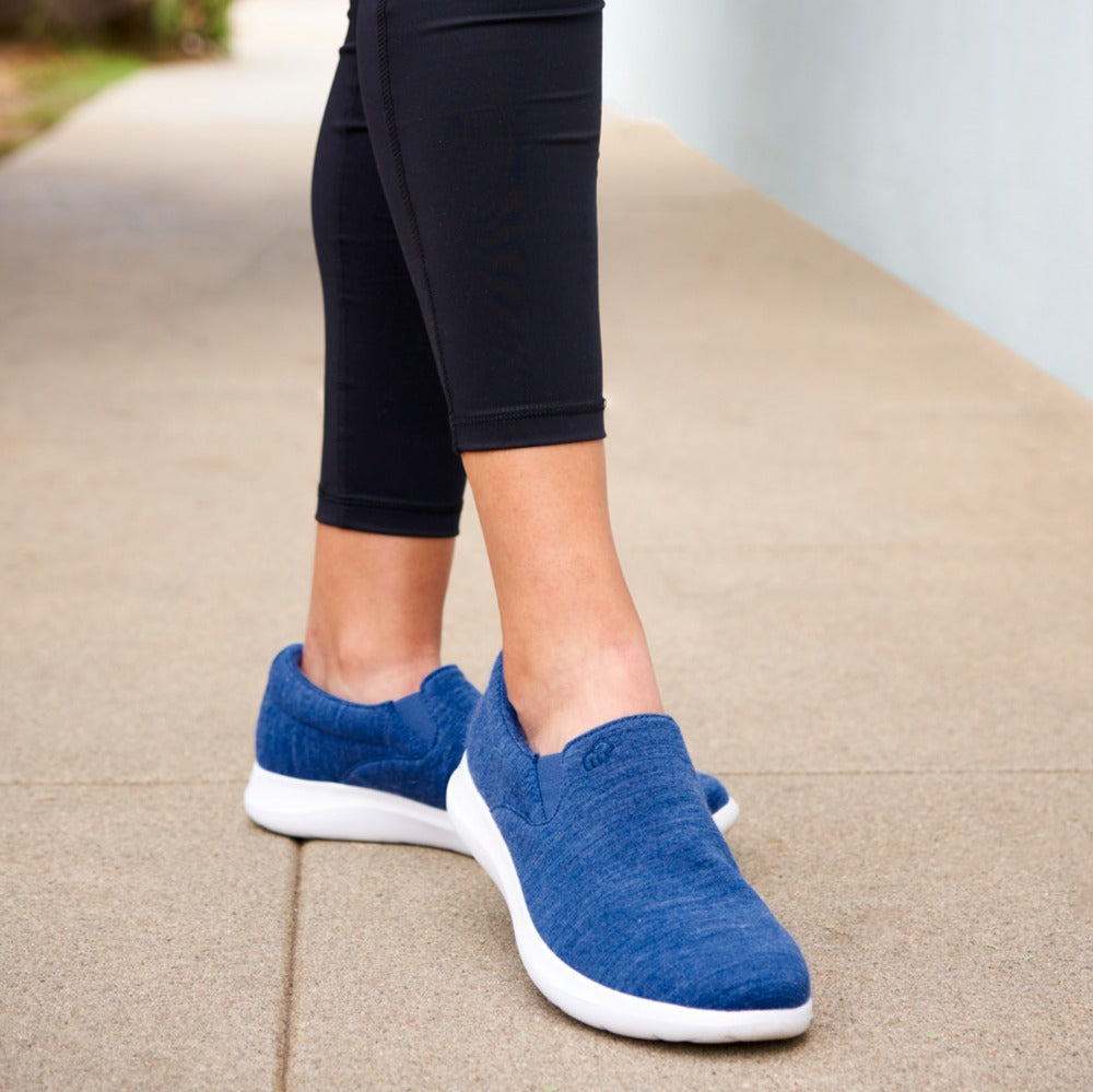 Women's Slip-Ons Denim/White