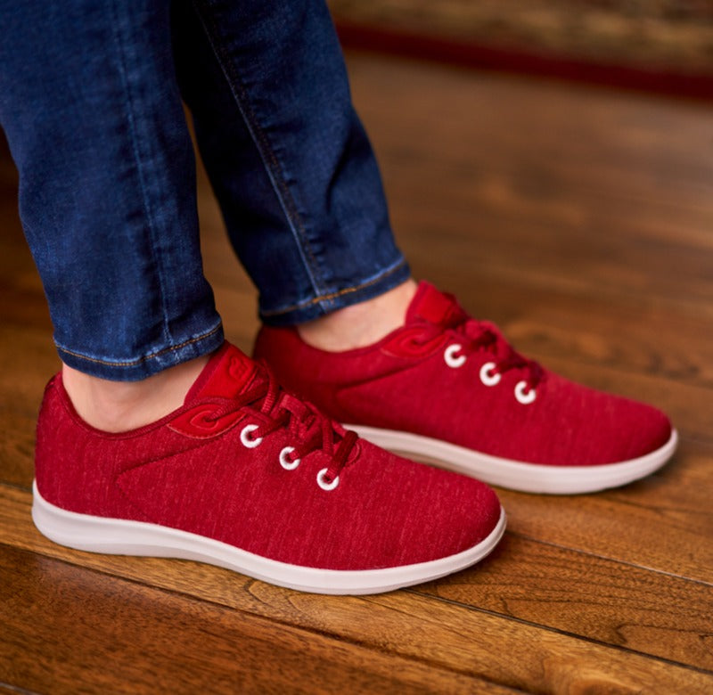 Women's Lace-Ups Maroon - Special Offer