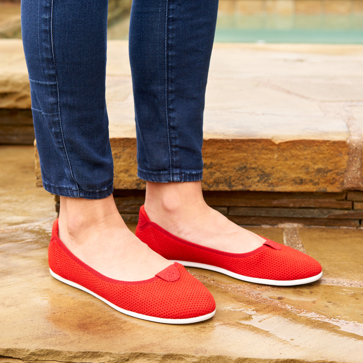 Women's Flats Red - Clearance – Merinos
