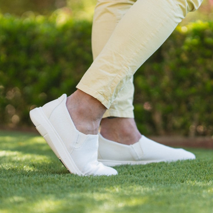 Men's Signature Slip-Ons Natural White