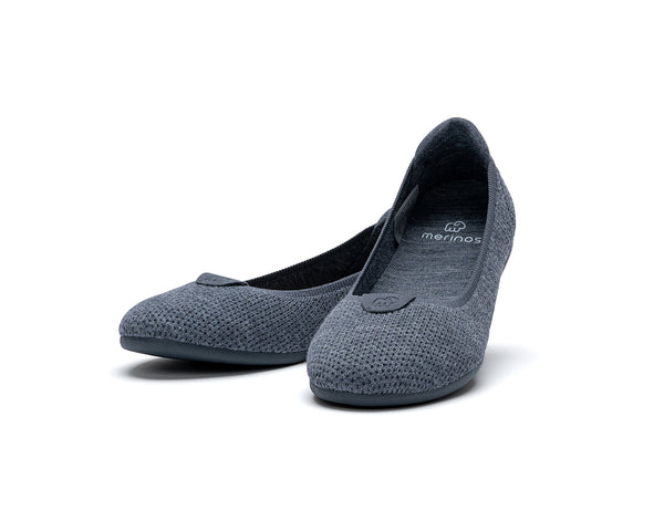 womens grey dress flats Towed22 Women's Flats Cute Ballet Flats for Women Casual Dressy Shoes for Women Comfortable Flats Womens Shoes(Grey,9)